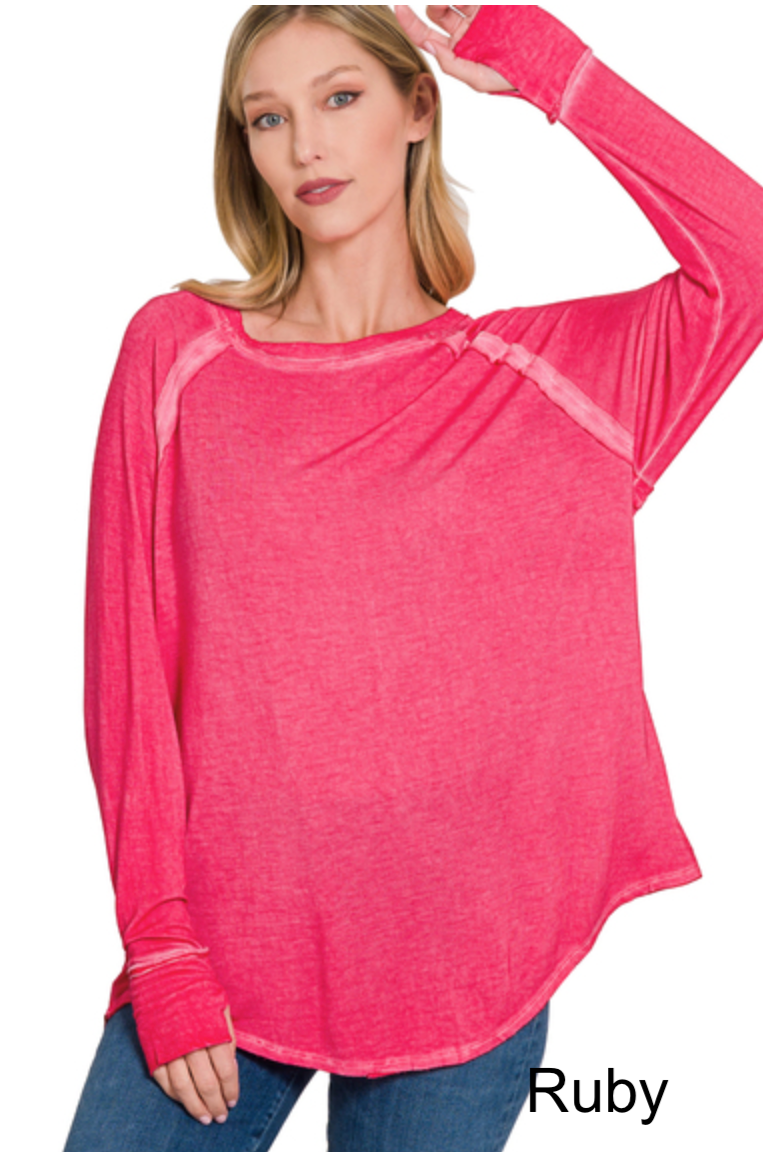 Callie Vintage Long Sleeve Top