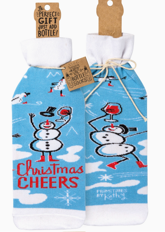 Christmas Cheers Wine Sock