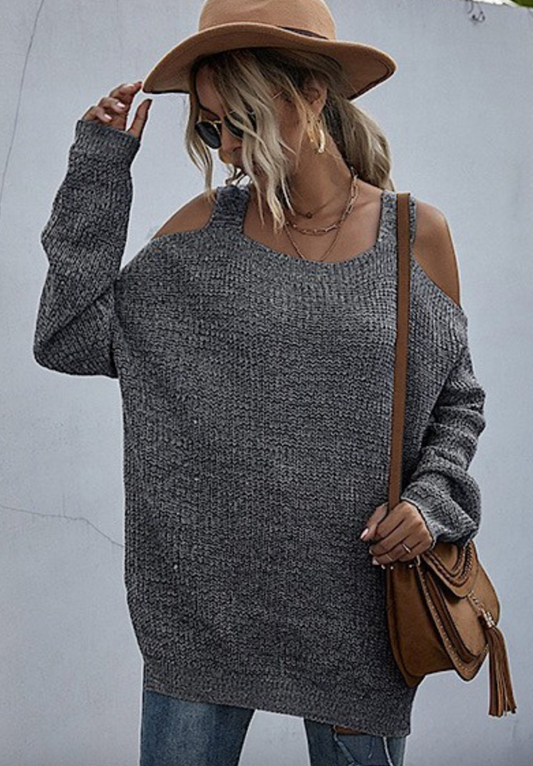 Cold Shoulder Sweater