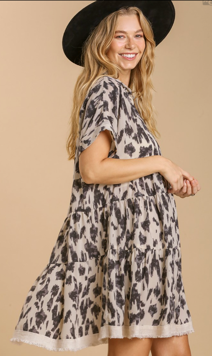 Cow Print Dress