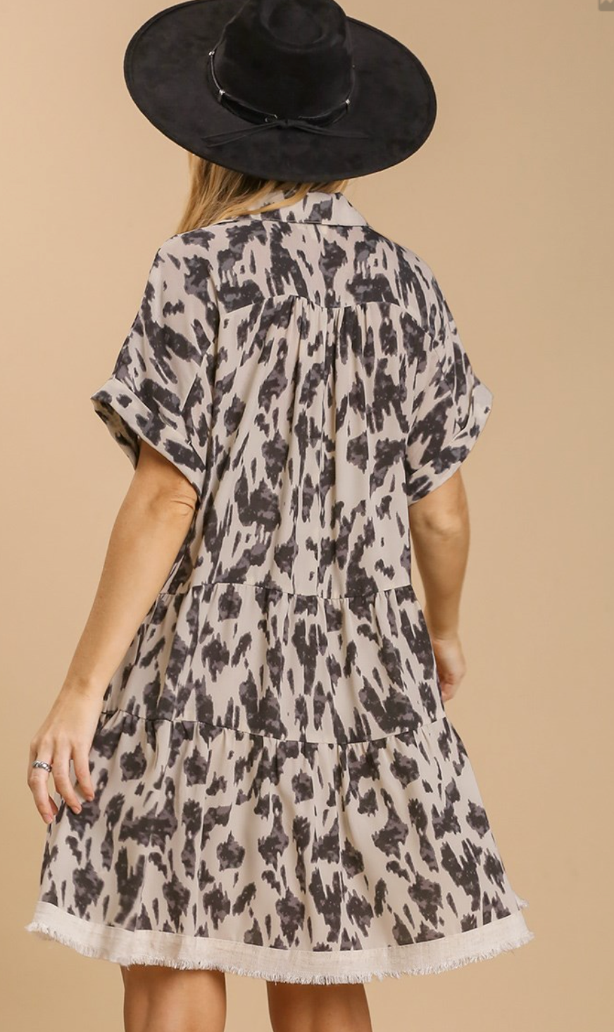 Cow Print Dress