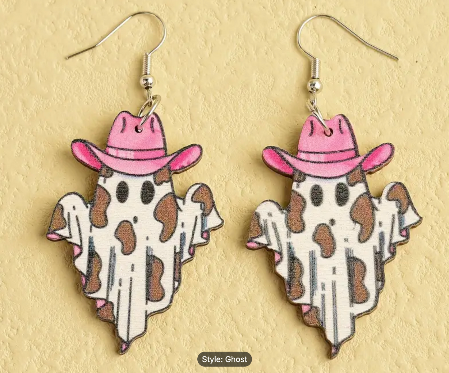 Cowgirl Ghost Earrings