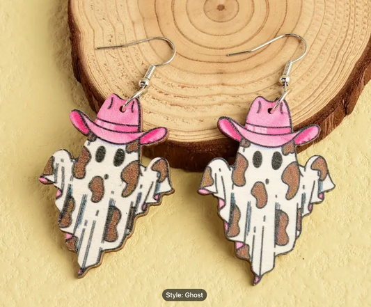Cowgirl Ghost Earrings