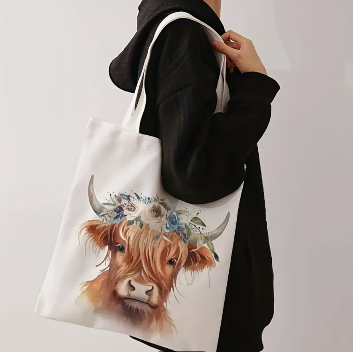 Cow Shopping Tote