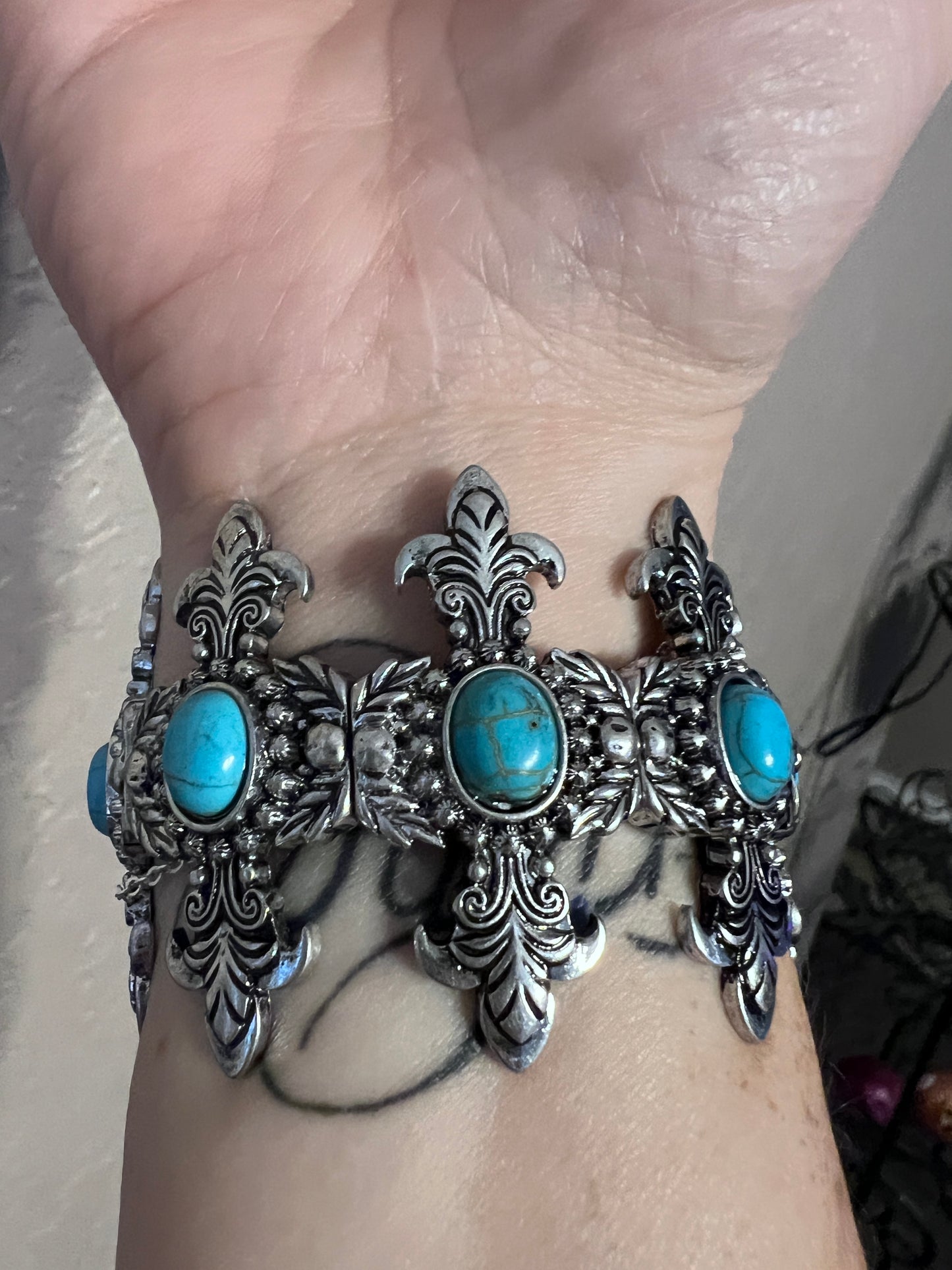 Cross Turquoise Bracelet