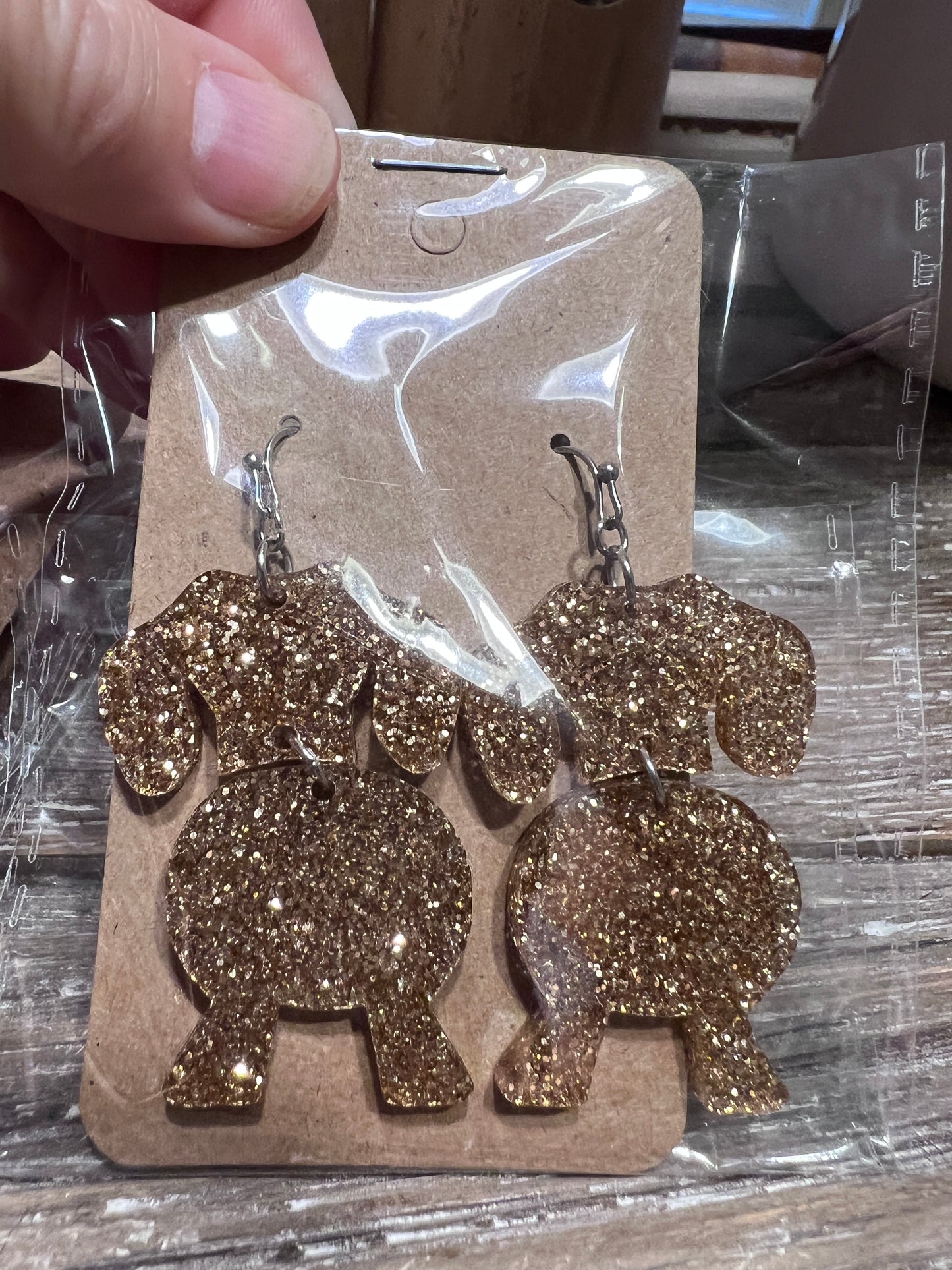 Resin Dachshund Earrings