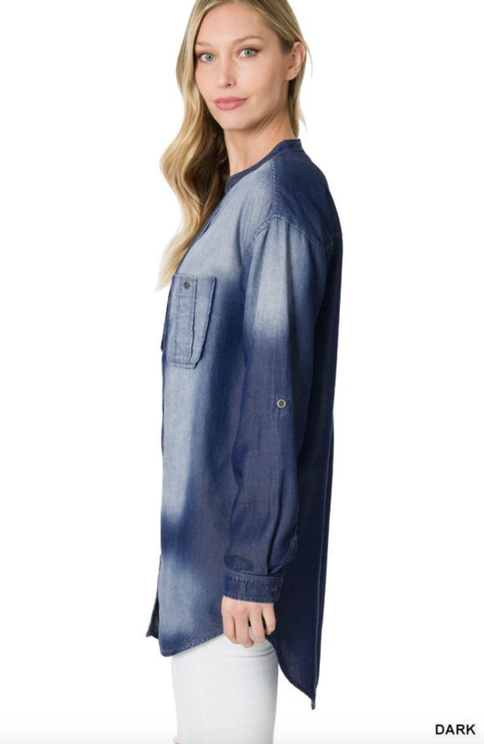 Denim Longline Shirt