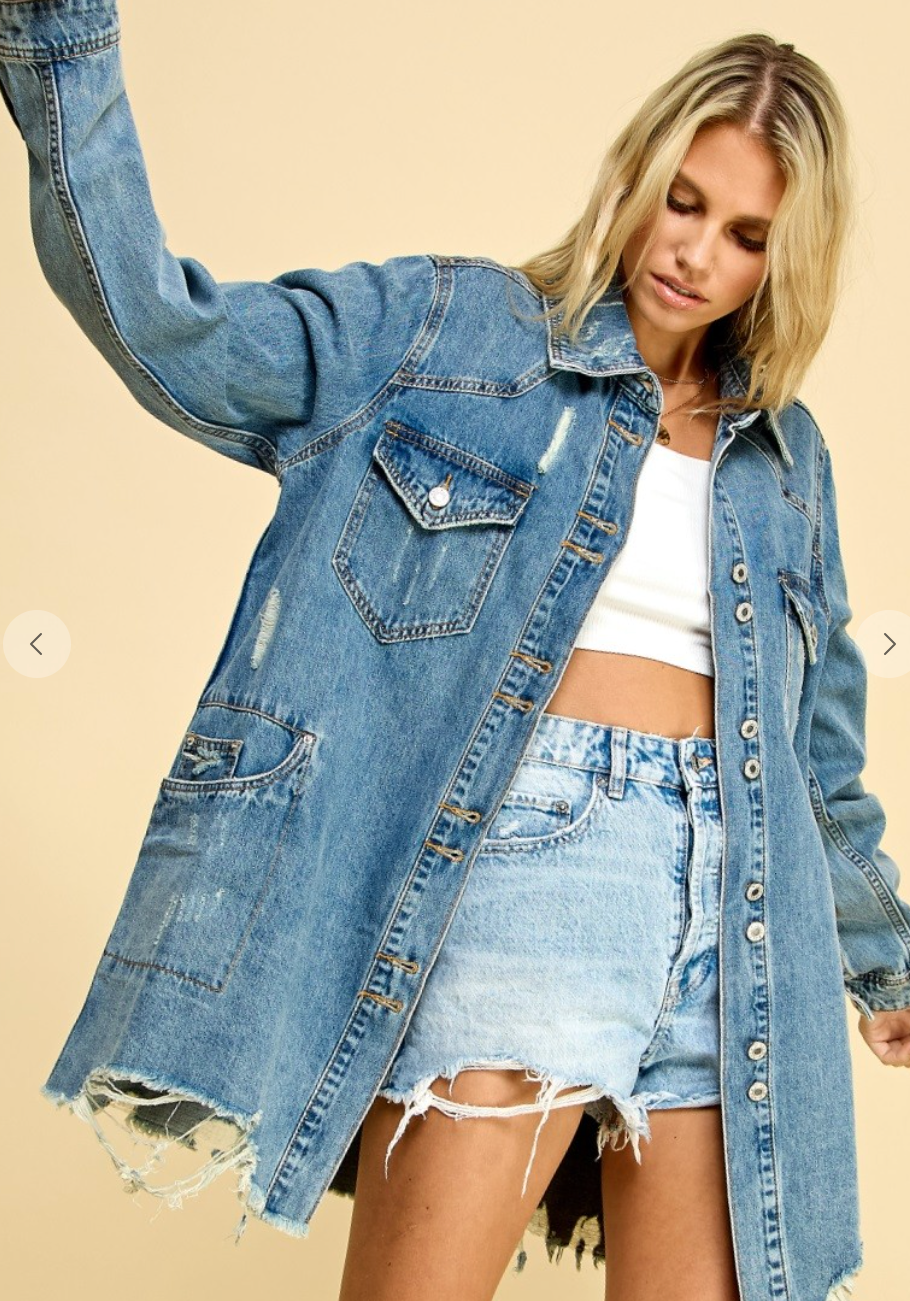 Western Denim Shirt Jacket