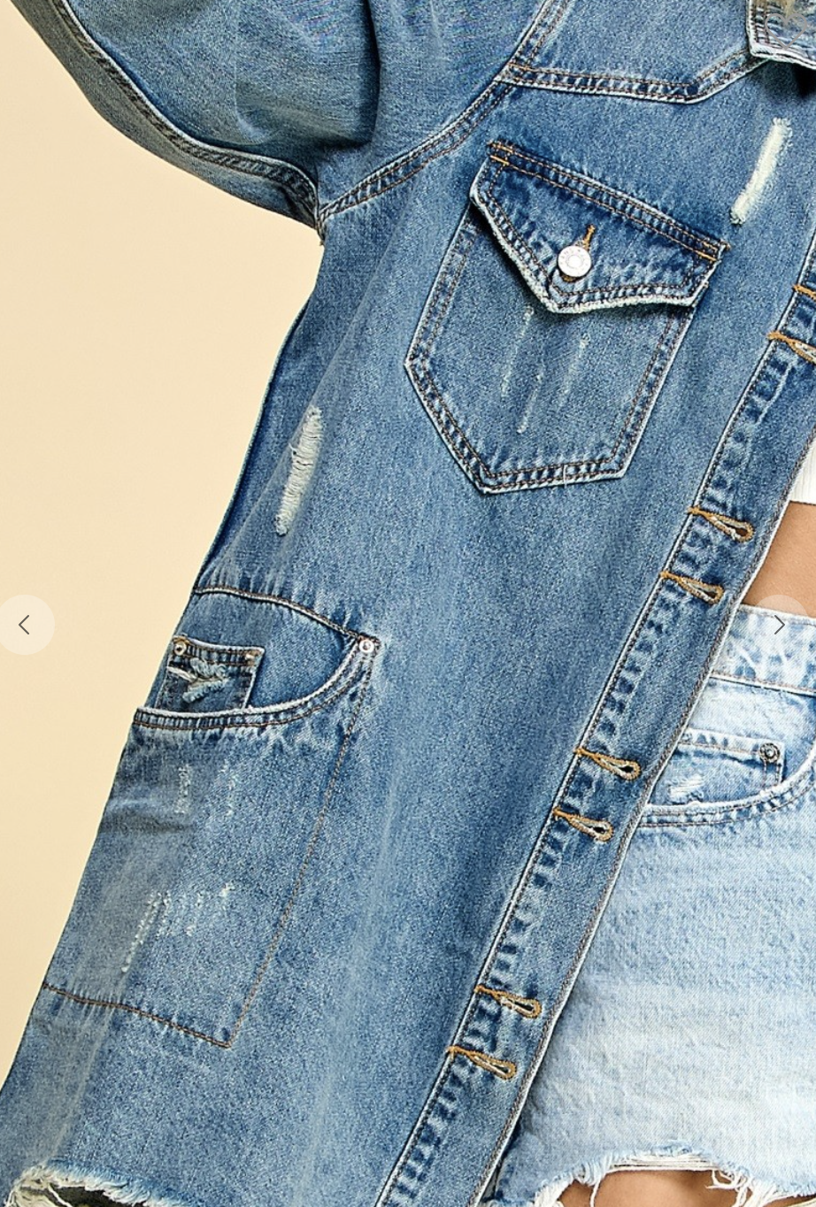 Western Denim Shirt Jacket