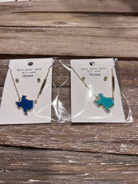 Druzy Texas Necklace Set