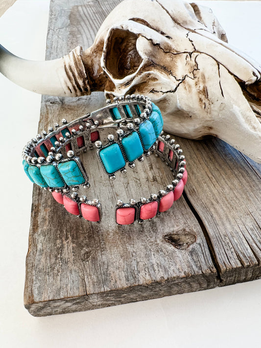 Rectangle Hinge Bangle Bracelet