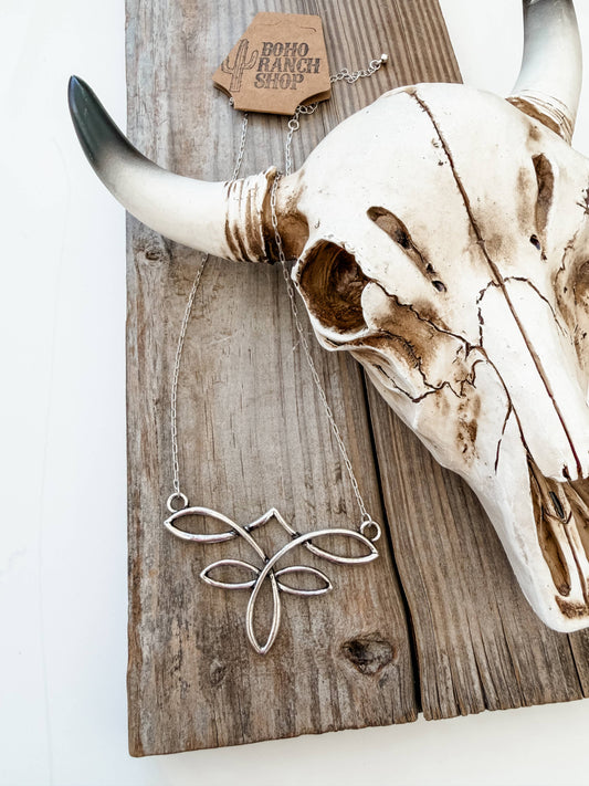 Western Boot Stitch Necklace