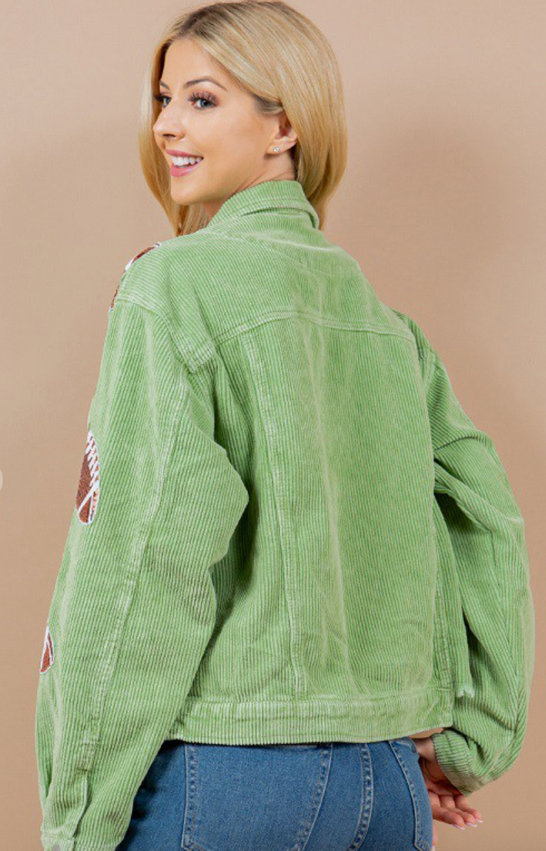 Sequin Football Jacket