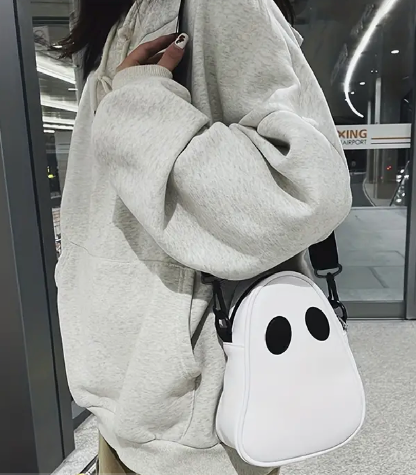 White Ghost Crossbody Purse