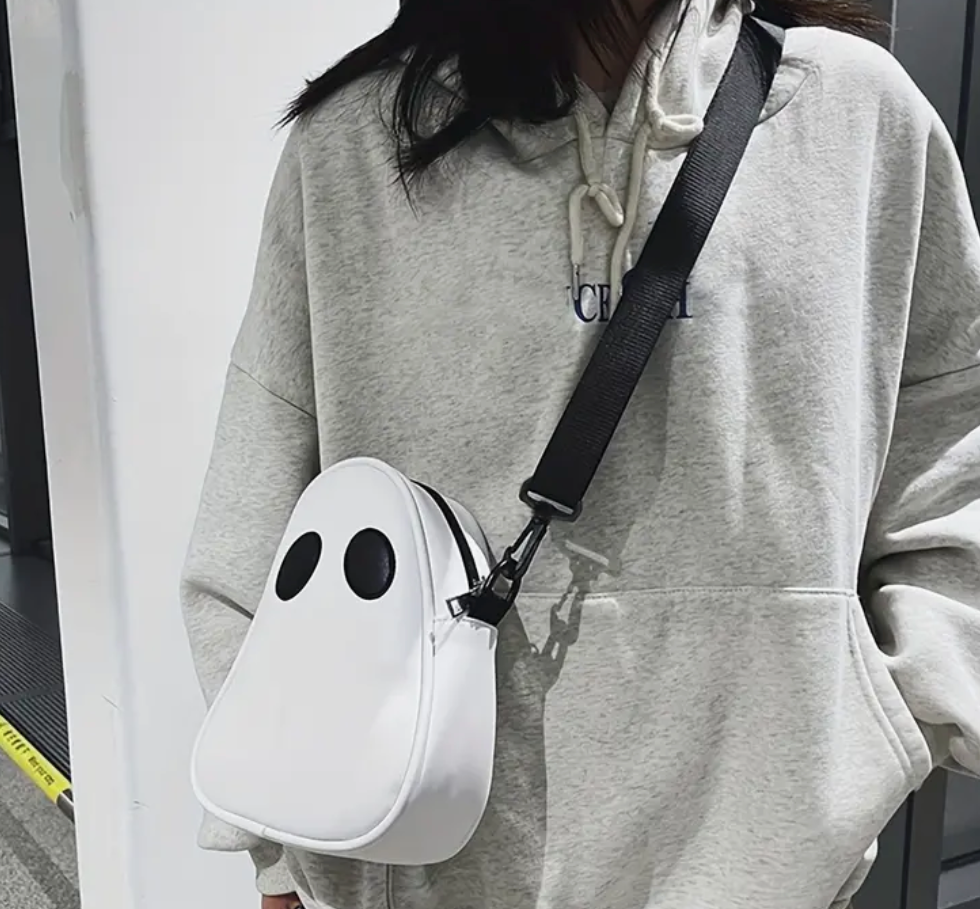 White Ghost Crossbody Purse