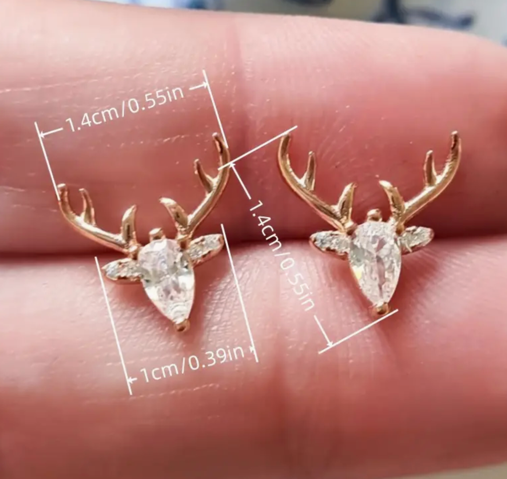 Deer Antler Earrings