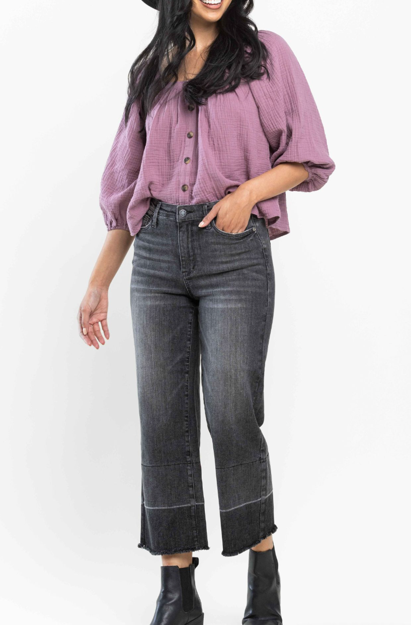 Crop Judy Blue Grey Jeans