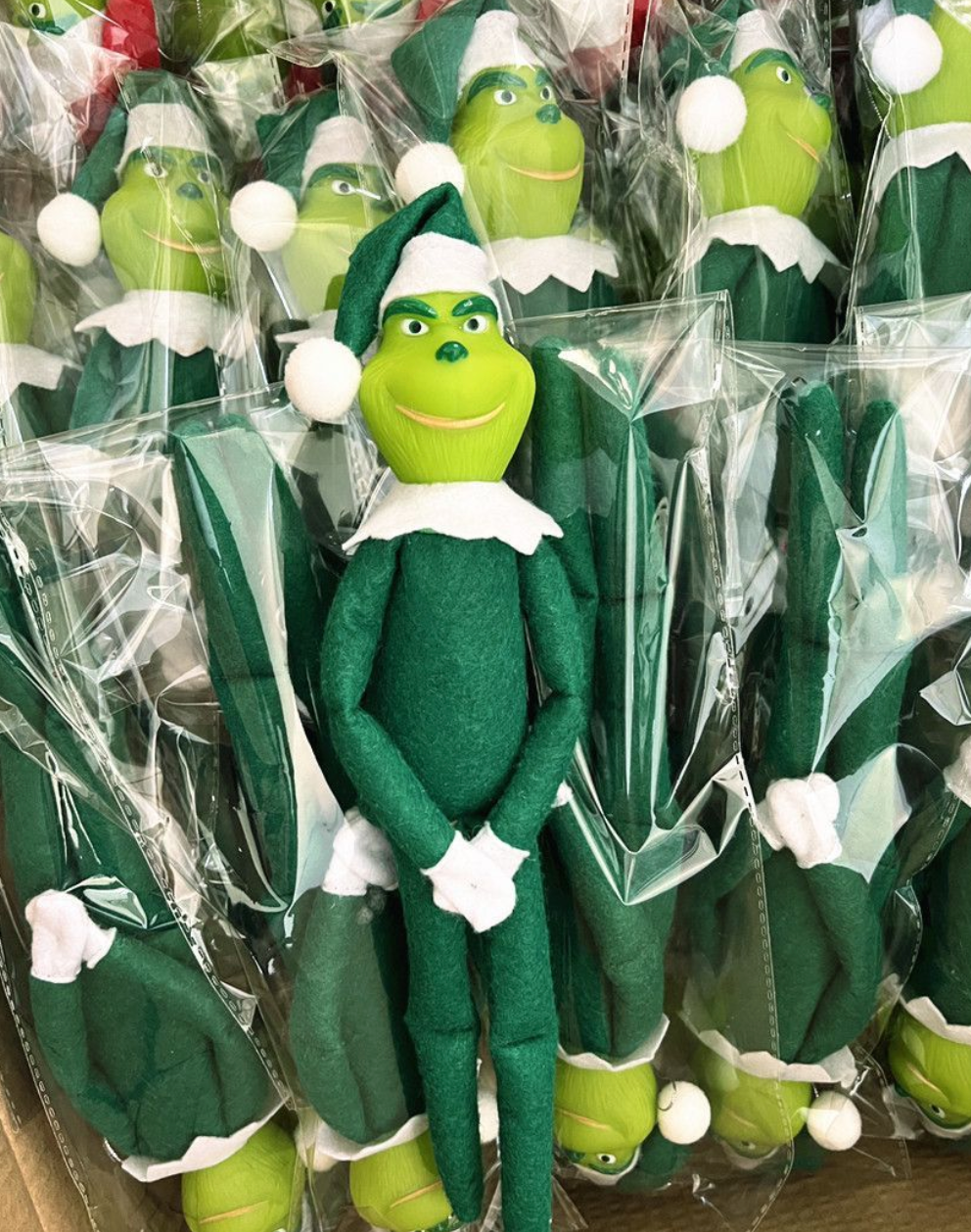 Grinch On A Bench- Elf On A Shelf's Friend