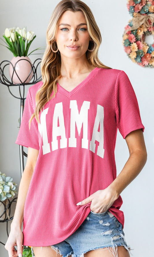 Mama Ribbed Top