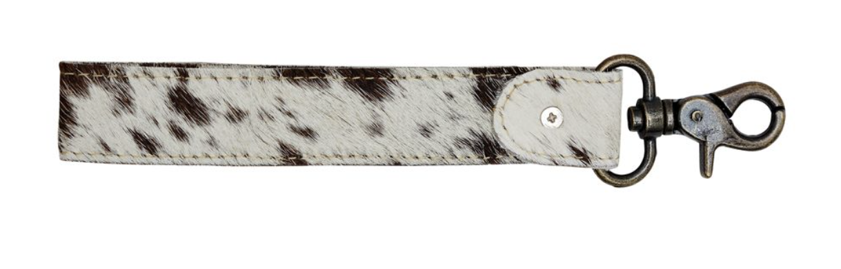 Inky Cowhide Key Fob