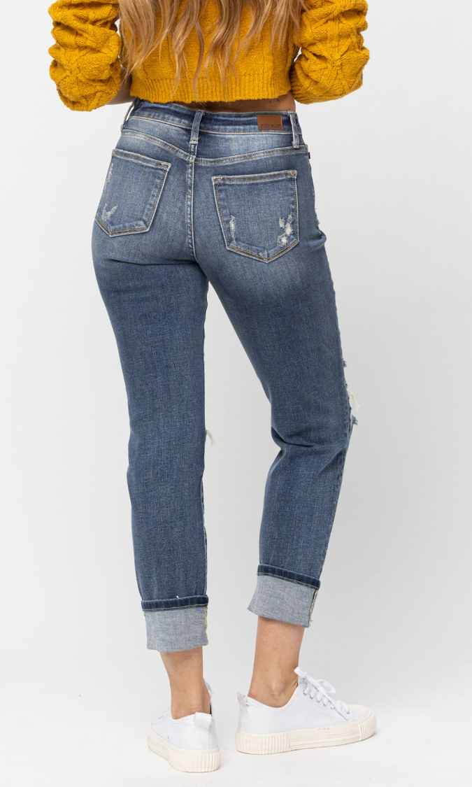 Beautiful Day Judy Blue Boyfriend Jeans