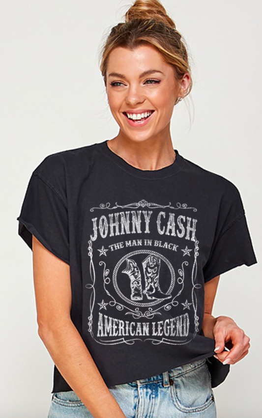 Johnny Cash Crop Tee