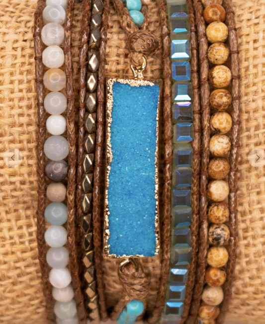 Layla Wrap Bracelet Turquoise