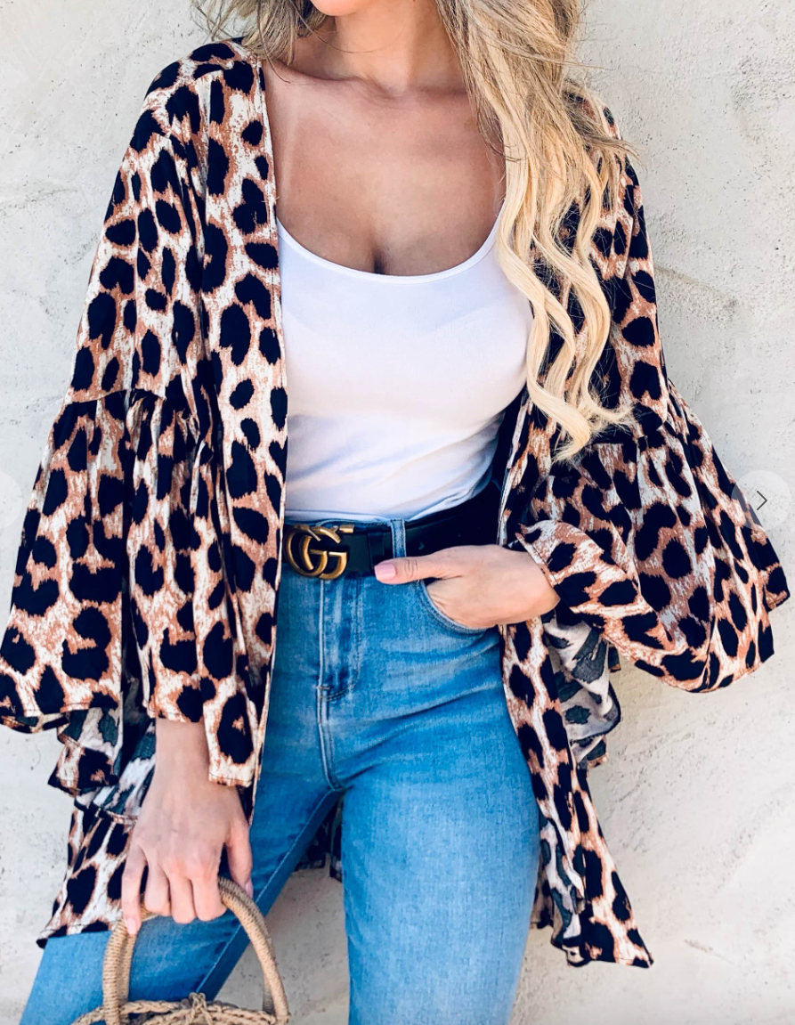 Wild Leopard Kimono