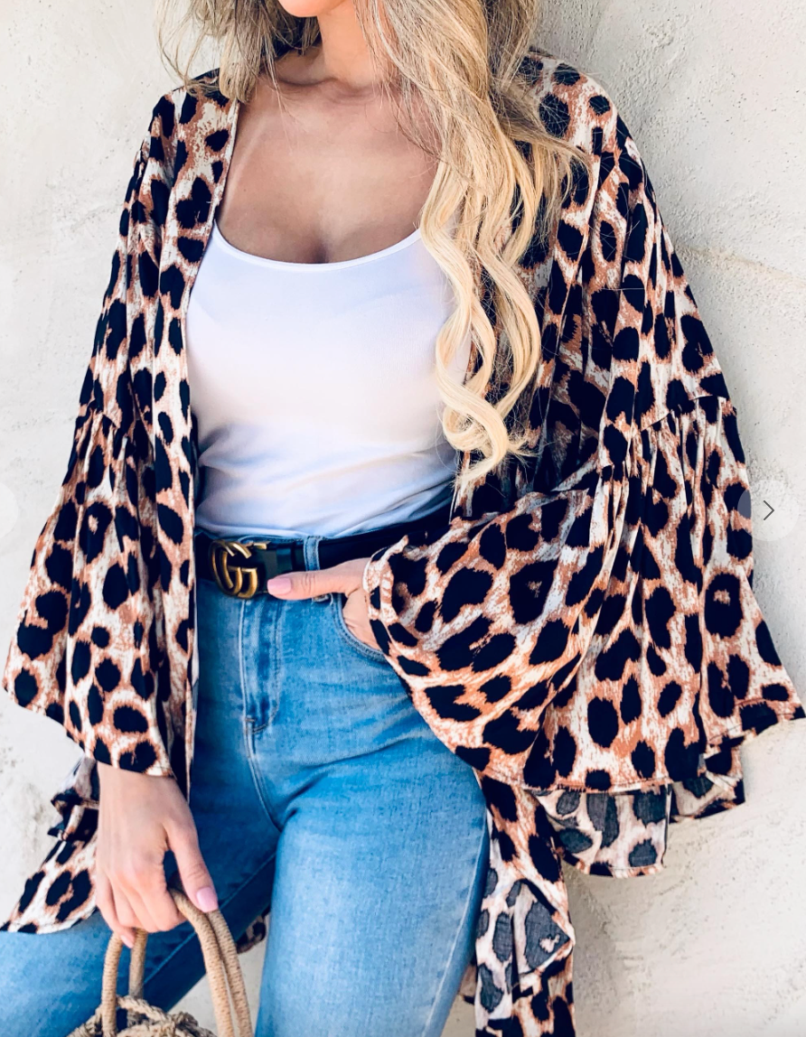Wild Leopard Kimono