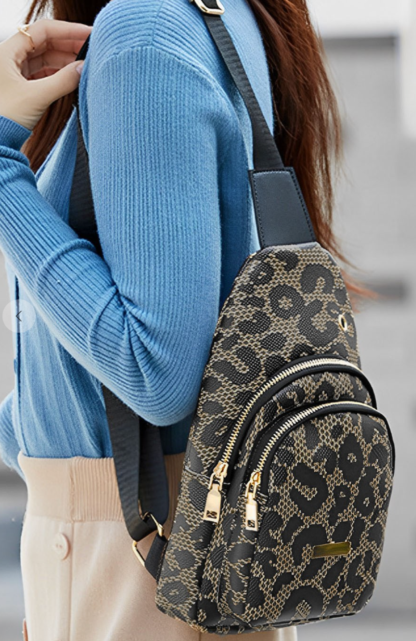 Leopard Sling Bag