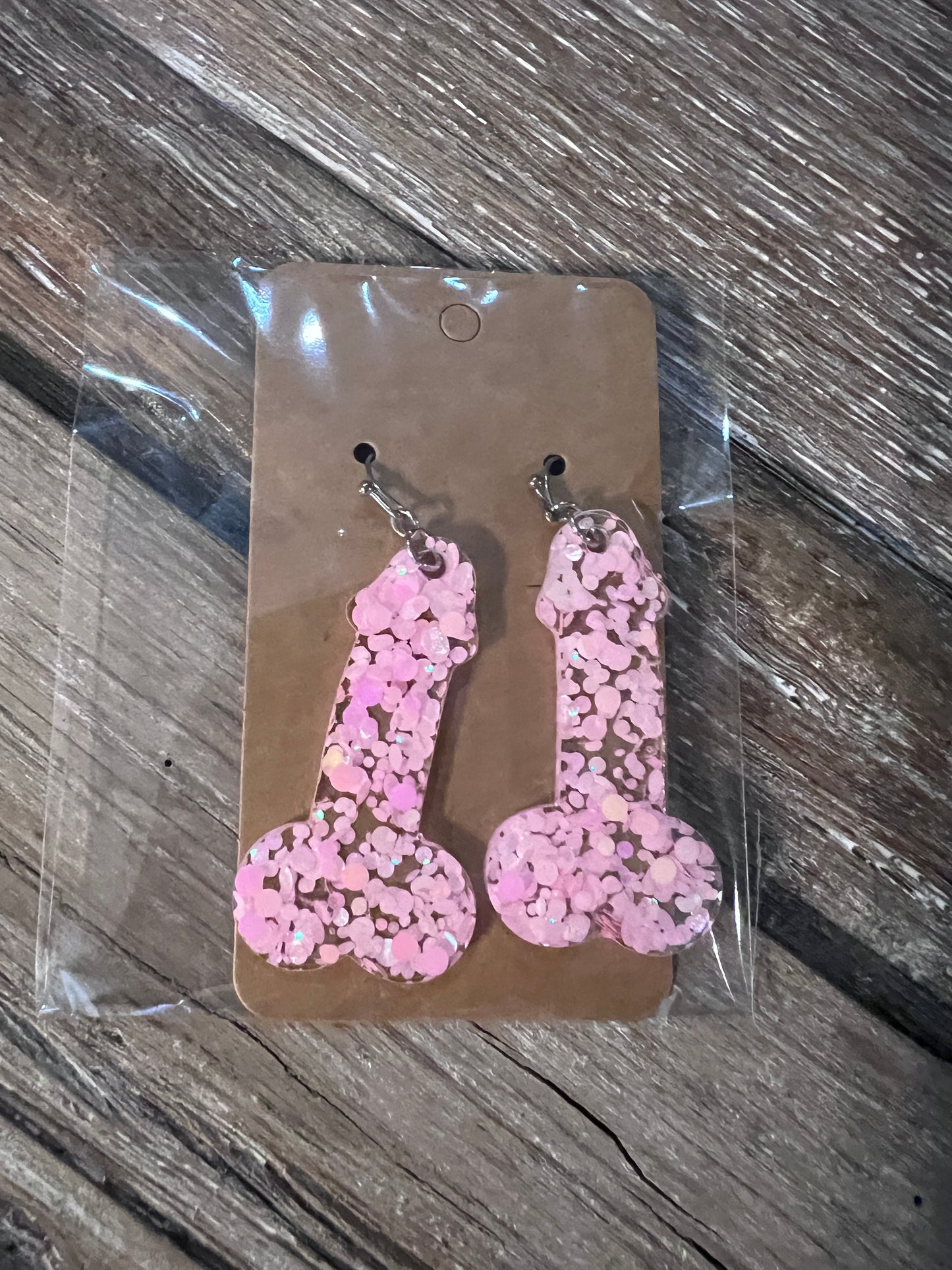 Resin Penis Earrings