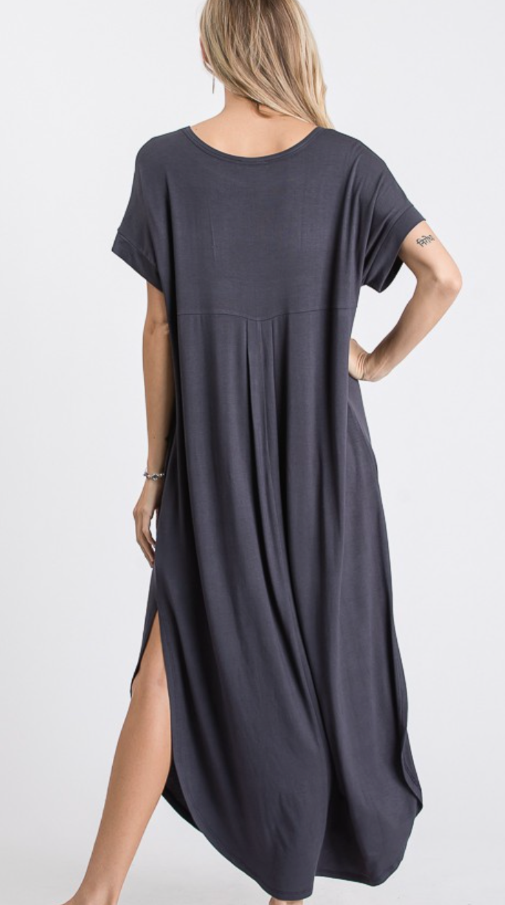 Solid Maxi Dress