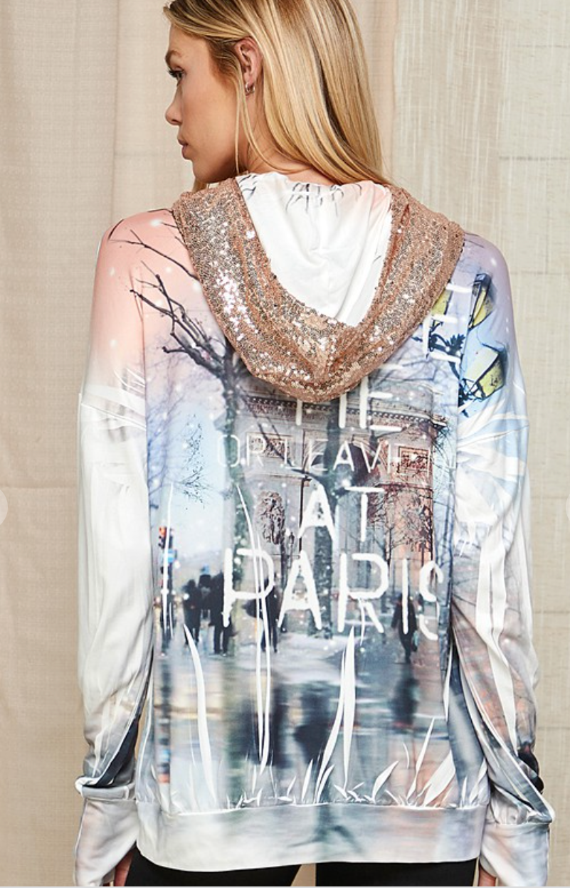 Sequined Hoodie