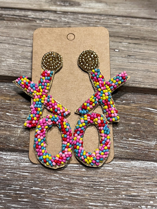 Sea Bead XOXO Earrings