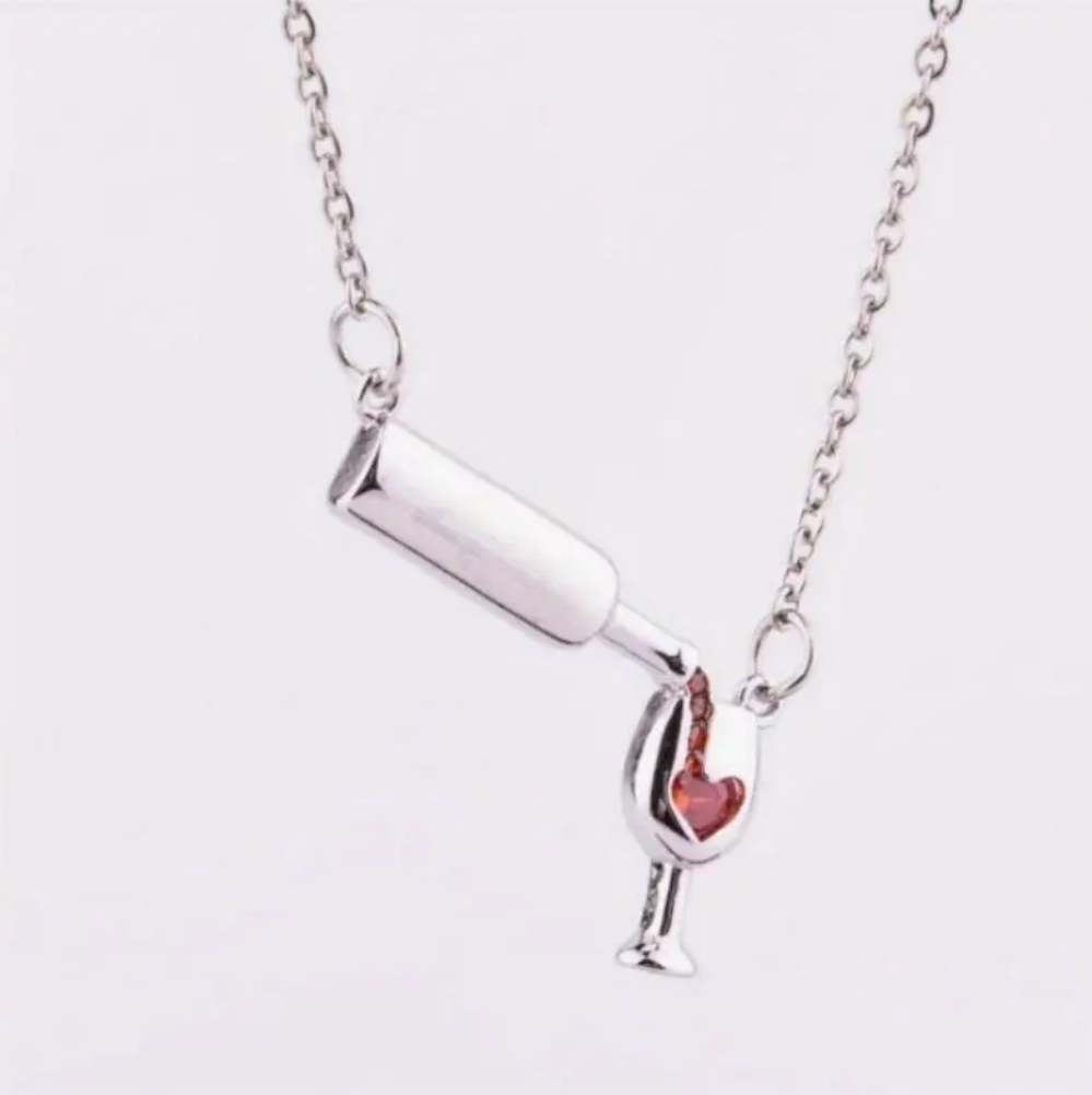 Wine Pour Necklace