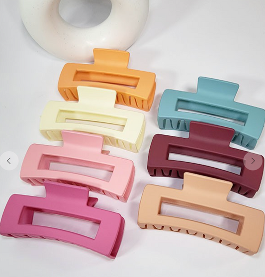 Square Matte Hair Clip