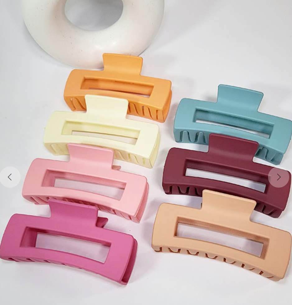Square Matte Hair Clip