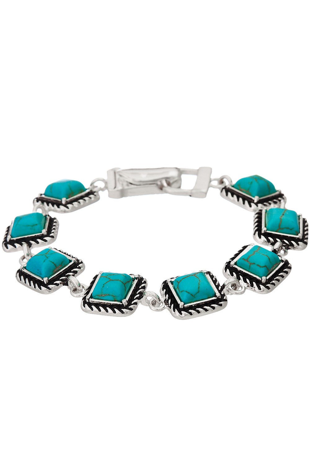 Square Turquoise Bracelet