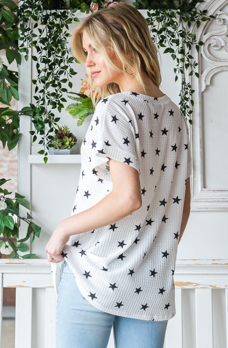 Star Waffle Top