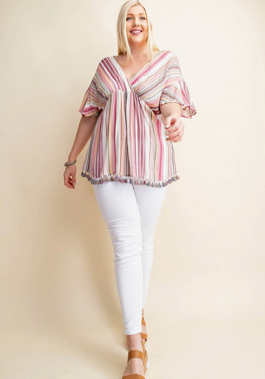Striped Queen Top
