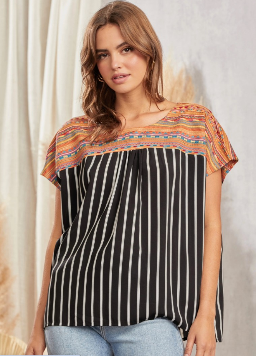 Vertical Stripe Top