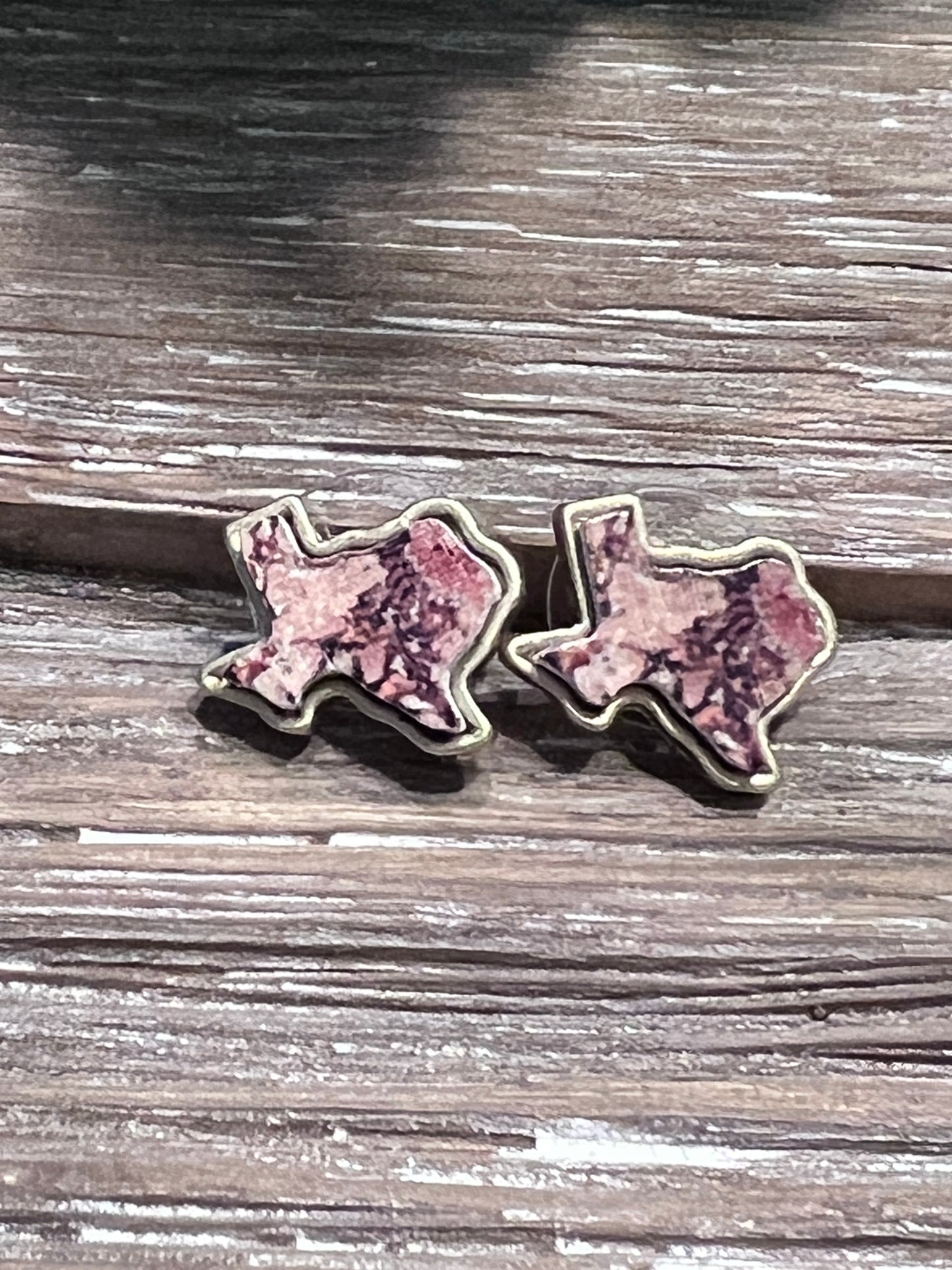 Marbled Texas Earrings