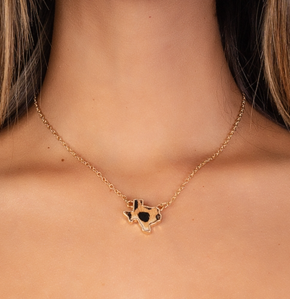 Animal Print Texas Necklace