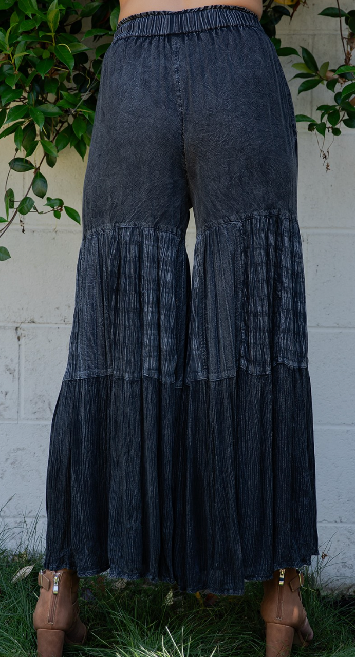 Tiered Print Knit Pants