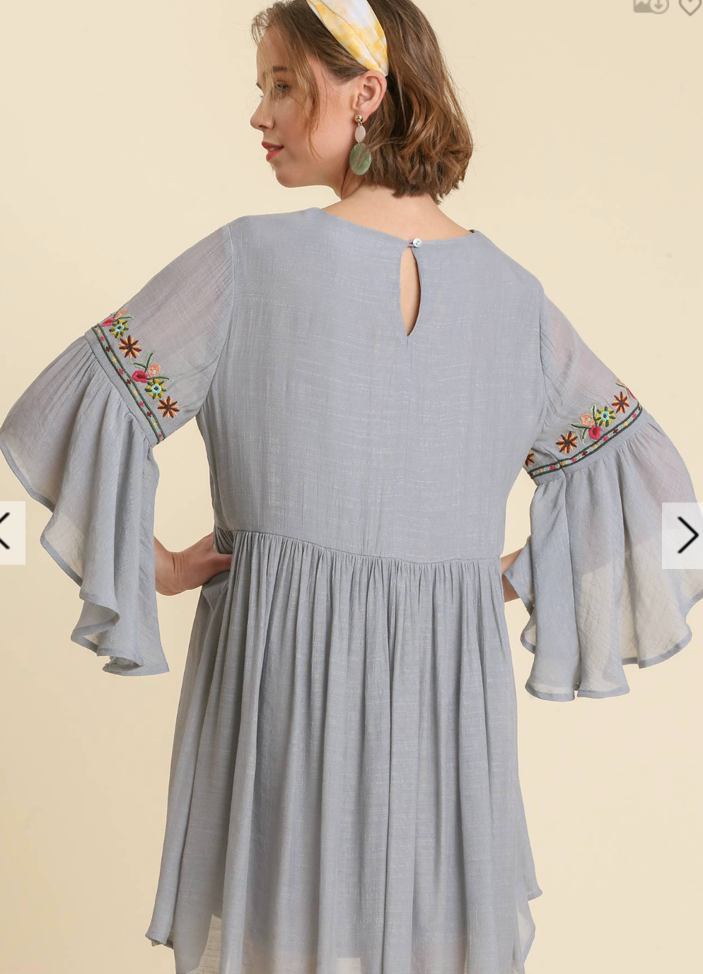 Embroidered Love Dress