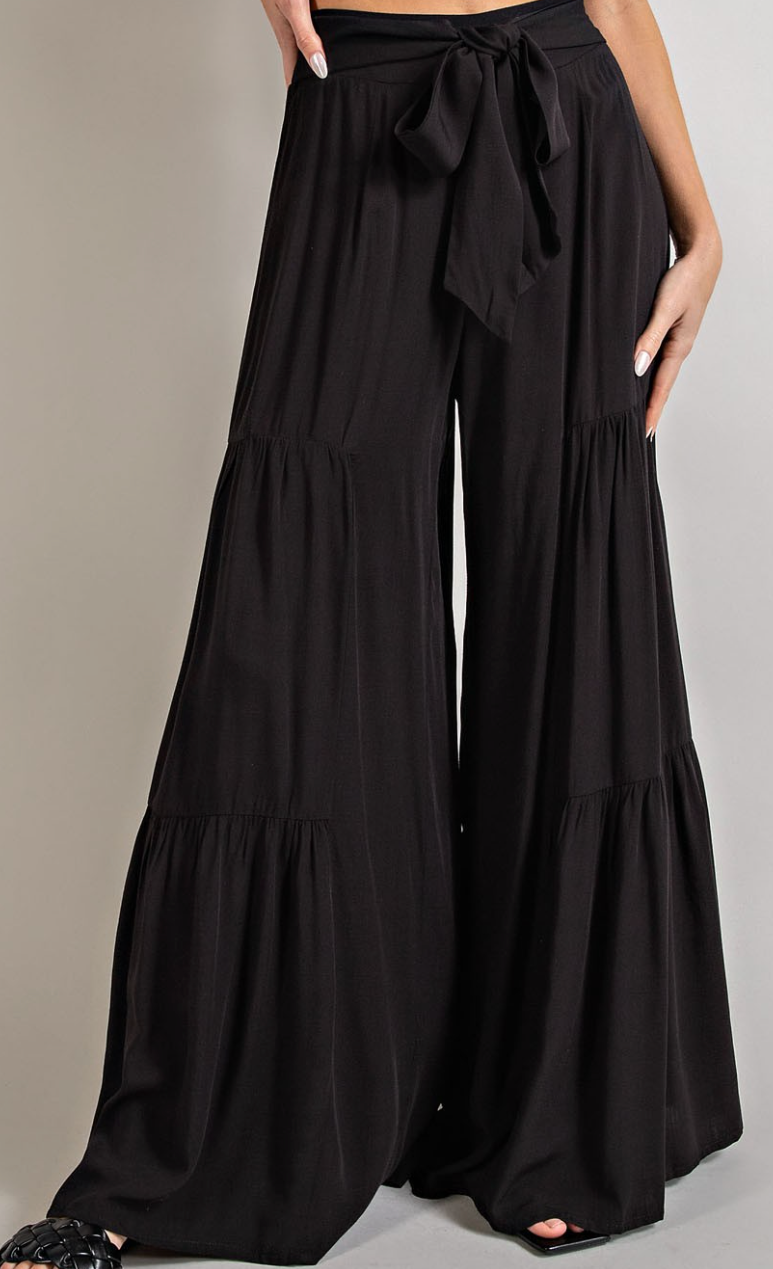 Tiered Wide Leg Pant