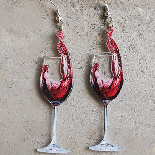 Wine Glass Earrings