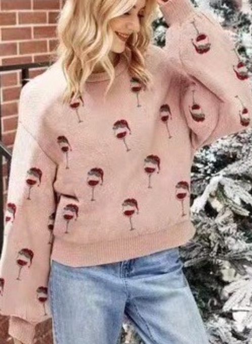 Merry Wine Sweater