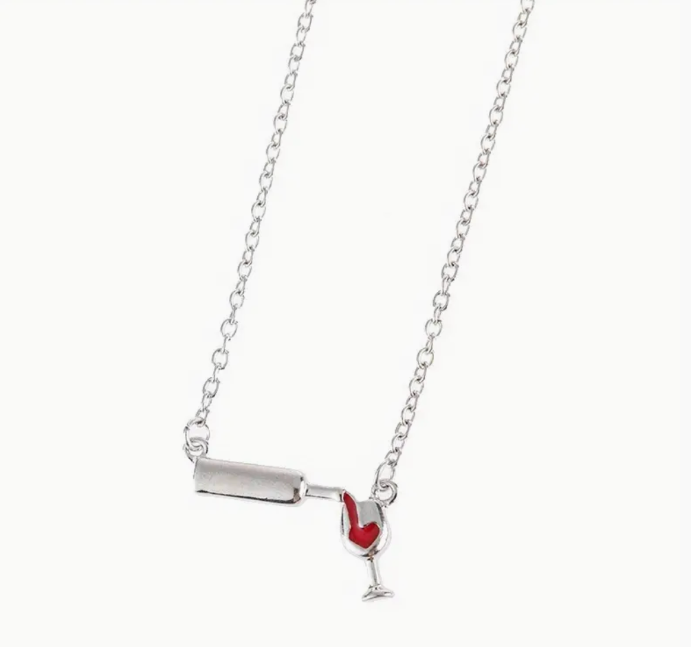 Wine Pour Necklace
