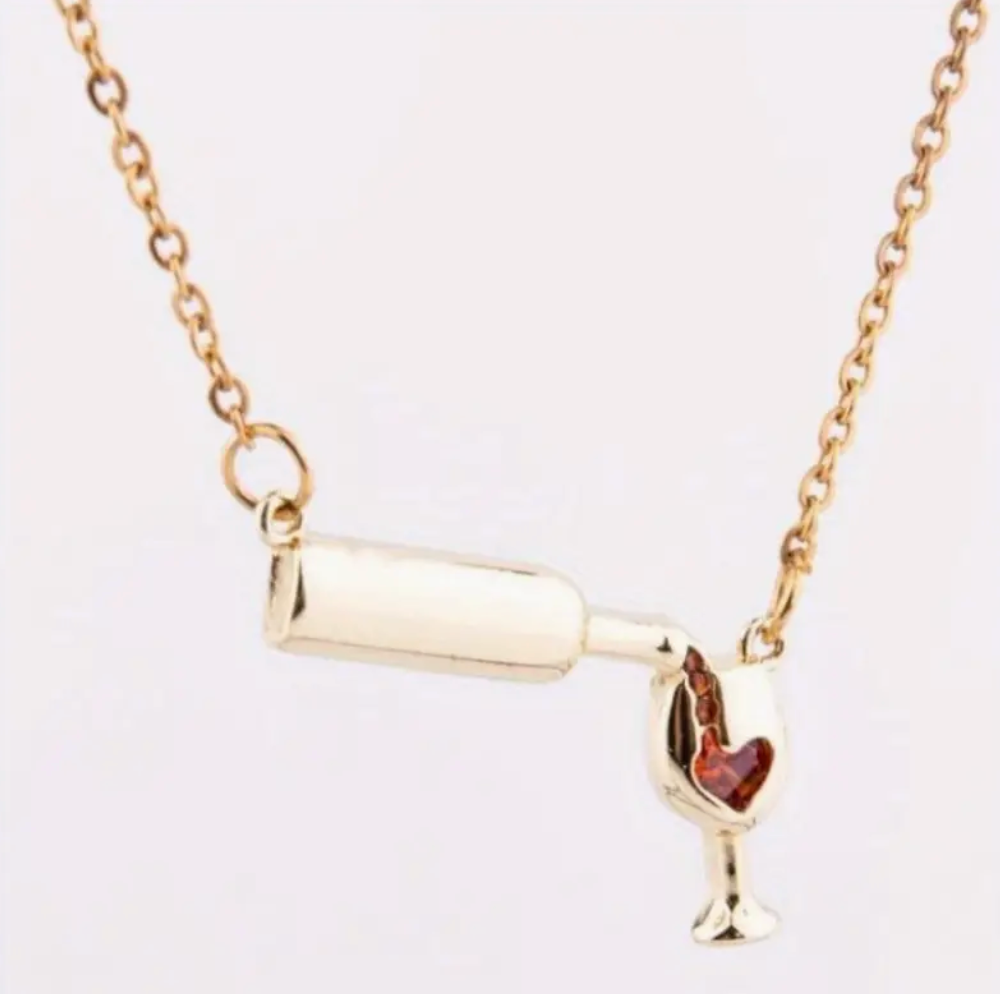 Wine Pour Necklace